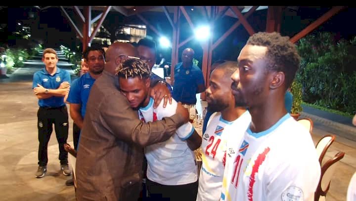 Le président Félix Tshisekedi a communié avec les Léopards de la RDC après leur participation à la CAN 2023