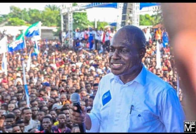 L’opposant Martin Fayulu en meeting ce 31 août à place Sainte Thérèse