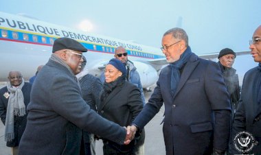 Suisse: l'aéroport de Davos sous la couleur de Félix Tshisekedi