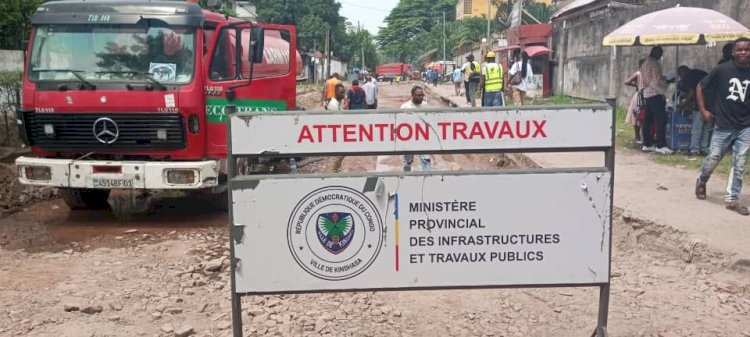 Kinshasa : Évolution des travaux des avenues colonel Ebeya, Tombalbay et TSF (Reportage)