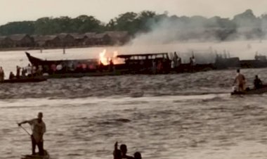 Incendie meurtrier d'une baleinière sur le Fleuve Congo: plusieurs morts, des biens calcinés